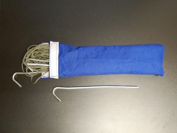 Included rope and stake kit